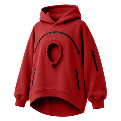 Hoodie with a pets pouch